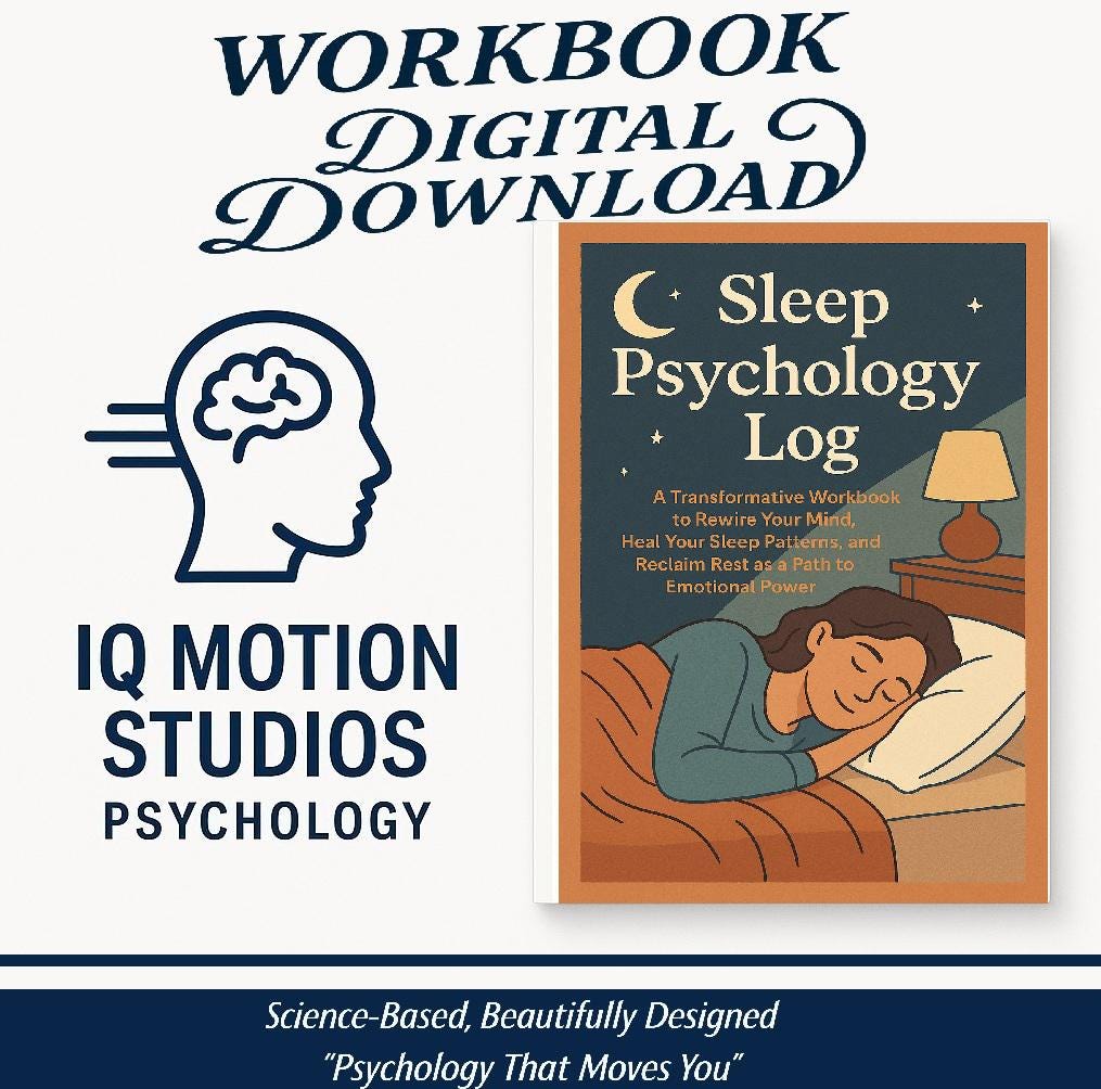 Sleep Psychology Log – A Science-Based Workbook for Sleep Recovery, Nervous System Balance & Deep Rest (60+ Printable Pages)