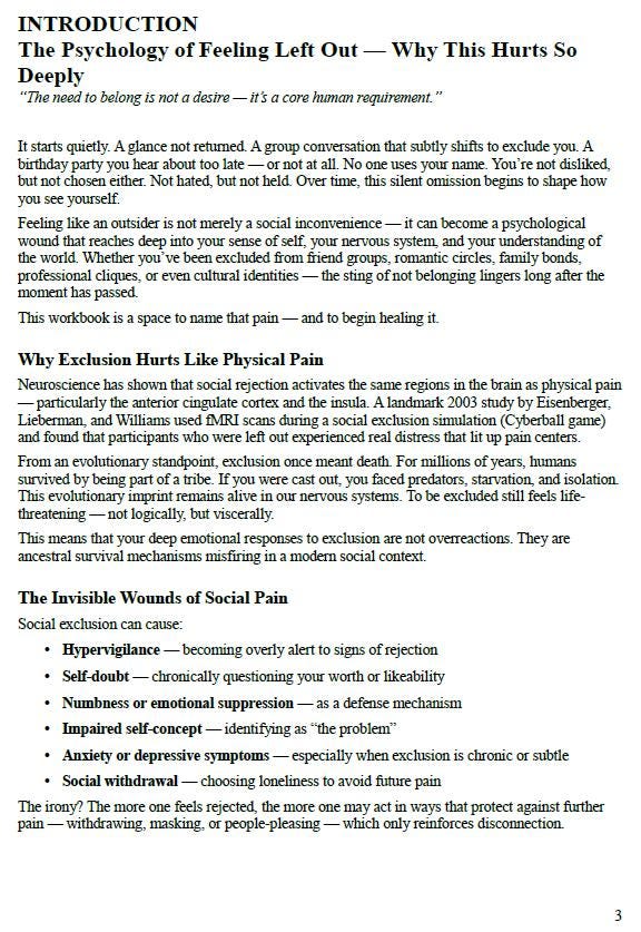 When You’re the Outsider – A Psychology-Based Workbook to Heal Belonging Wounds, Identity Pain, and Embrace Emotional Groundedness