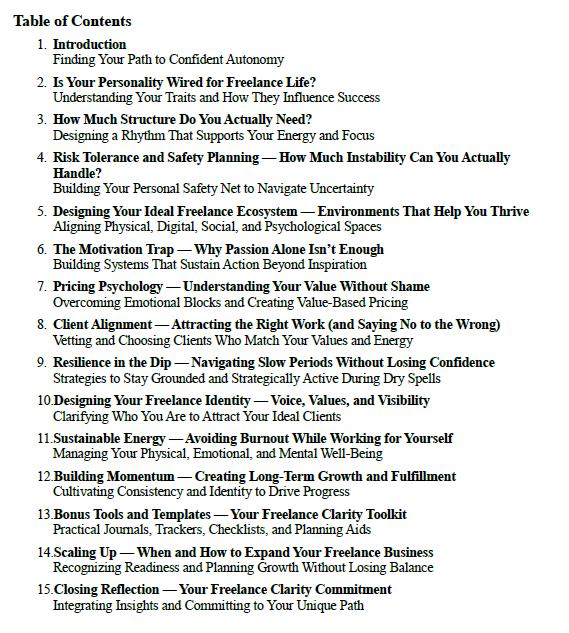 Freelance Clarity Workbook– Should You Go Solo? | Career Self-Discovery Journal | Psychology-Based PDF Guide for Aspiring Freelancers