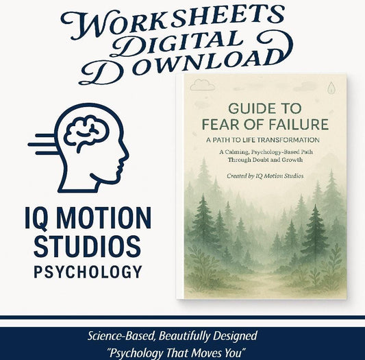 Fear of Failure  Worksheets PDF – CBT-Based Self-Growth Journal | Printable Mental Health Worksheets | Overcoming Perfectionism & Self-Doubt