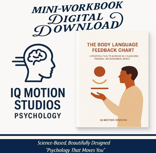 Body Language Feedback Chart | Nonverbal Awareness & Presence Journal for Communication Clarity | A4 Printable PDF