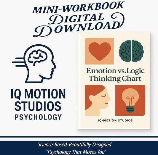 Emotion vs Logic Thinking Chart | Psychology-Based Decision Tool & Self-Coaching Aid