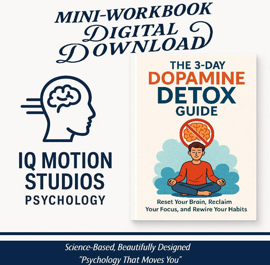 3-Day Dopamine Detox Guide | Digital Reset Planner for Focus, Overstimulation Relief & Phone Addiction Recovery