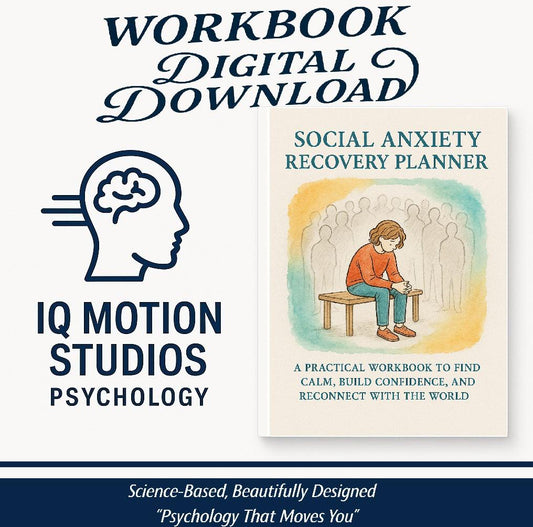 Social Anxiety Recovery Planner PDF | Confidence Workbook for Overthinking, Fear of Judgment & Social Overwhelm