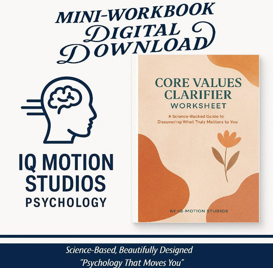 Core Values Clarifier Worksheet | Self-Discovery Journal for Life Alignment & Decision-Making | A4 Printable PDF