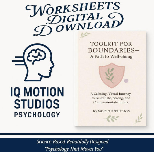 Toolkit for Boundaries – 35-Page Printable Worksheets | Gentle Mental Health Journal | Self-Growth PDF | Therapy-Inspired A4 Guide