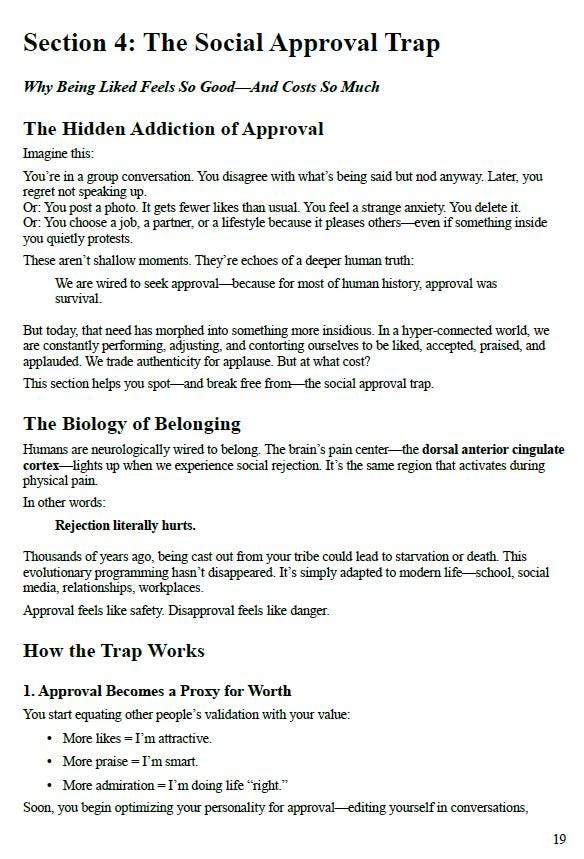 Social Norms Breakdown Workbook – Printable Psychology-Based Guide to Reclaim Your Voice, Identity & Self-Worth | A4 PDF