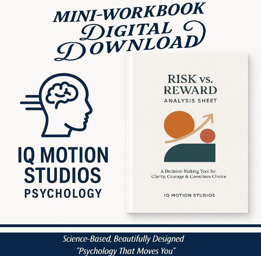 Risk vs. Reward Analysis Sheet, Psychology-Based Decision Clarity Tool for Life, Career and Personal Growth, A4 Printable PDF