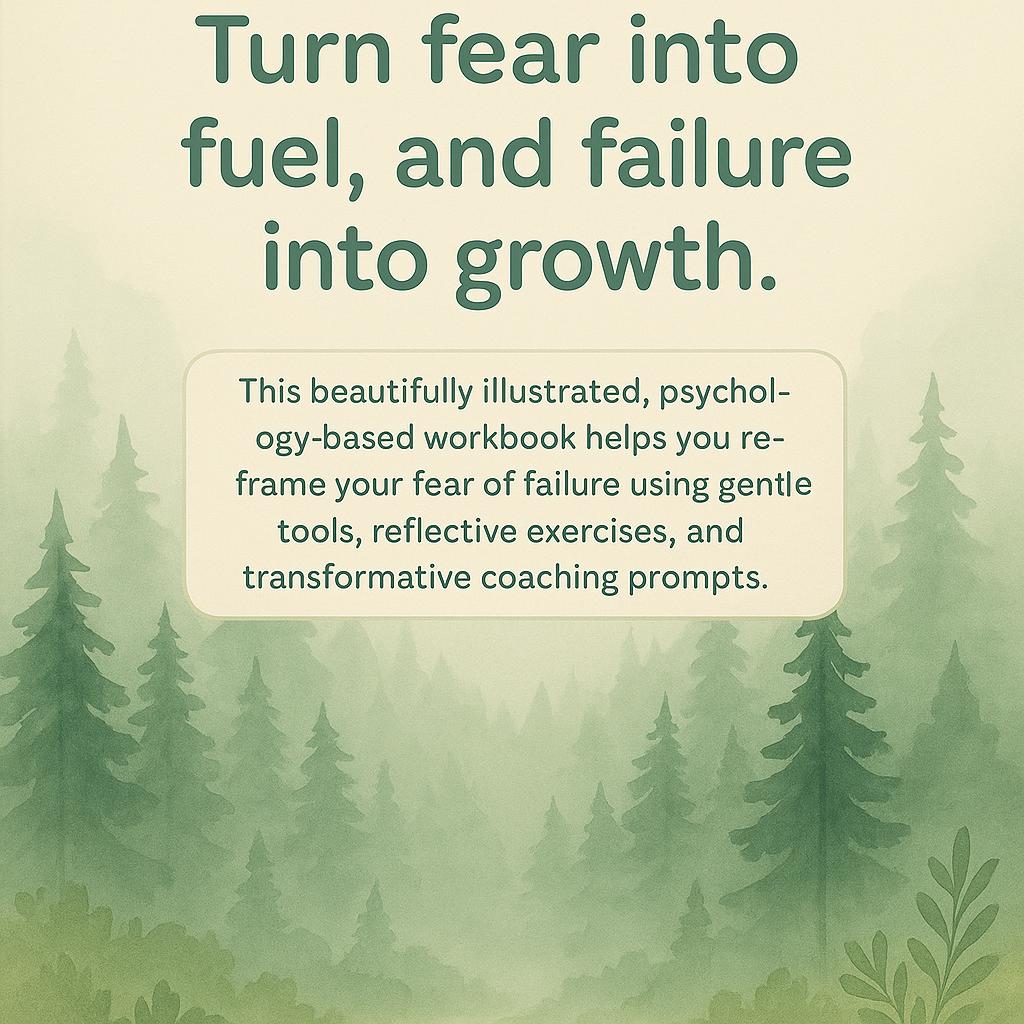 Fear of Failure  Worksheets PDF – CBT-Based Self-Growth Journal | Printable Mental Health Worksheets | Overcoming Perfectionism & Self-Doubt