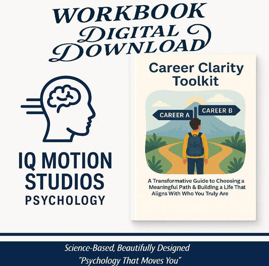 Career Clarity Toolkit | Printable Self-Coaching Workbook for Choosing a Meaningful Career Path | Psychology-Based Career Planner PDF