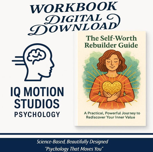 Self-Worth Workbook – Heal the Inner Critic, Build Confidence & Reclaim Your Value | 40+ A4 Printable Pages | Psychology-Based