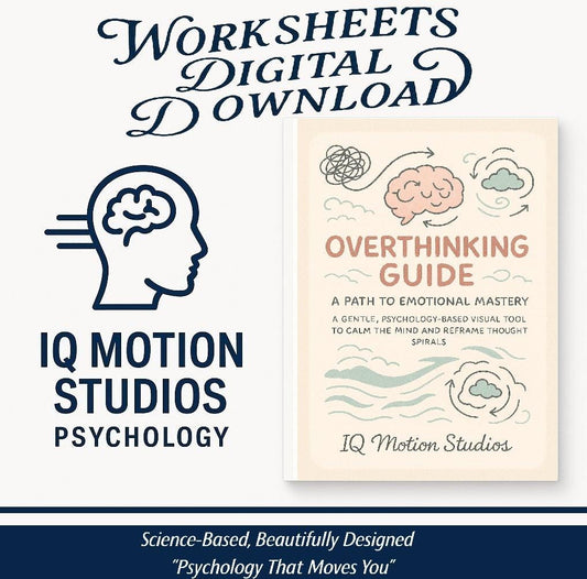 Overthinking Flowchart Worksheets – Visual Guide to Calm Thought Spirals & Build Emotional Mastery